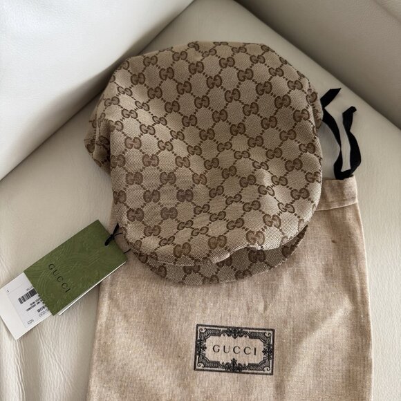 Gucci Beige Brown Monogram Flat Cap main image 7